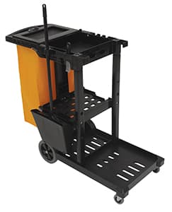 MaxiRough® Janitorial Cleaning Cart Bag #96985 44.5X18.25X38 IN Black Plastic 1/Each