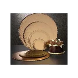 Cake Board 16 IN Paperboard Gold Round Double Wall 25/Case