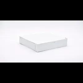 Easy Lock Cake Box 12X12X2.5 IN SUS Paperboard CRB White Square Lock Corner 1-Piece 100/Bundle