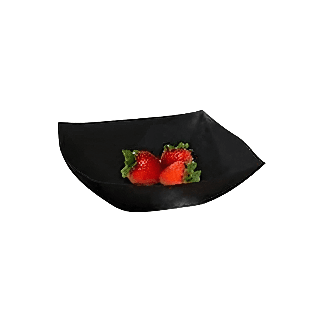 Bowl 32 OZ Plastic Black Square 50/Case