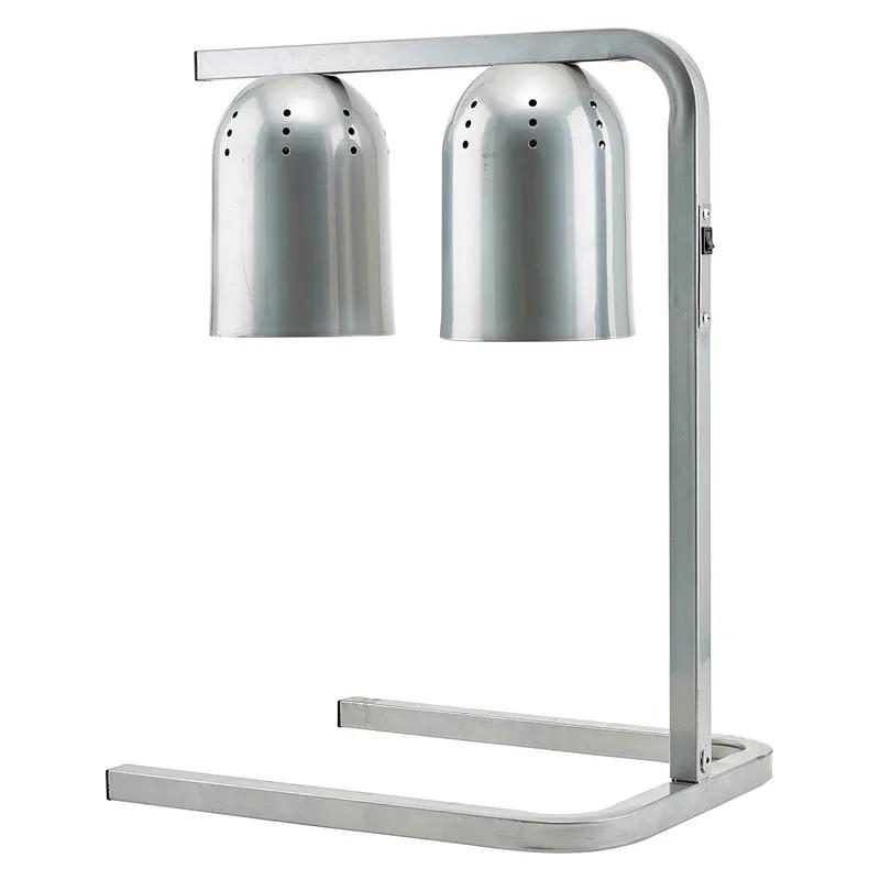 Electric Heat Lamp 19.5X22.5X23.63 IN Aluminum Gray 250 Watt 120V Dual Lamp 3-Position 1/Set