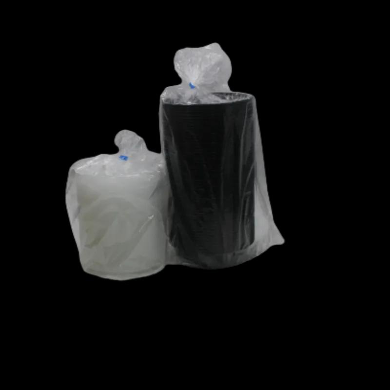 Take-Out Container Base & Lid Combo 24 OZ Plastic Black Round 150/Case