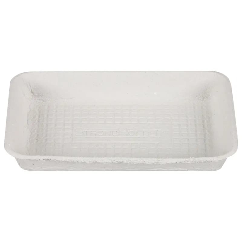 StrongHolder® Take-Out Container Base 6X8 IN Molded Fiber Beige Rectangle 500/Case
