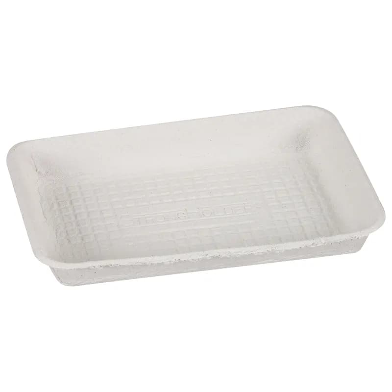 StrongHolder® Take-Out Container Base 6X8 IN Molded Fiber Beige Rectangle 500/Case