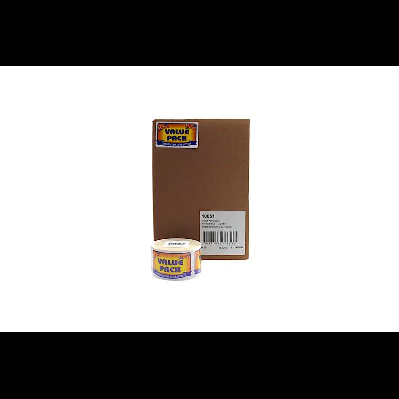 Value Pack Save Meat Value Family Label 2.2X3.6 IN Yellow Red Blue 500 Count/Roll 20 Rolls/Case 10000 Count/Case