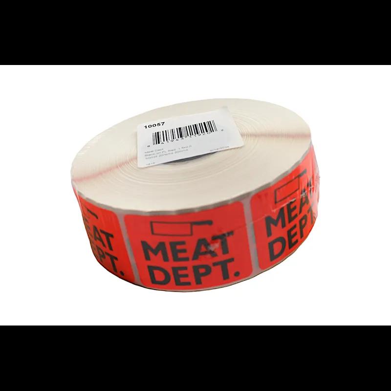 Meat Dept. Meat Label 1.5X2 IN Black Fluorescent Red 1000 Count/Roll 20 Rolls/Case 20000 Count/Case