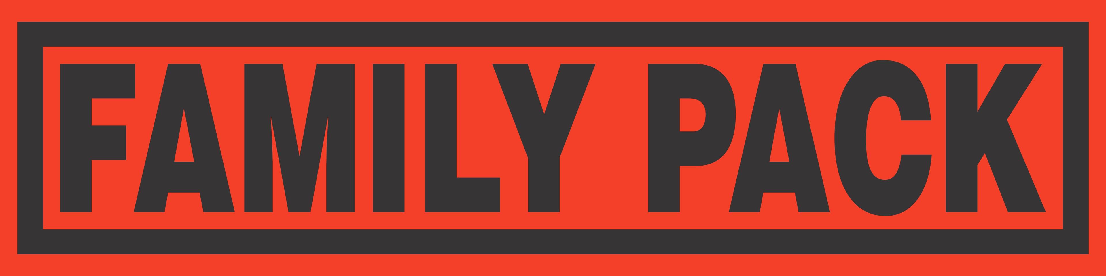 Family Pack Meat General Purpose Label 1X4 IN Black Fluorescent Red Rectangle 500 Count/Roll 25 Rolls/Case