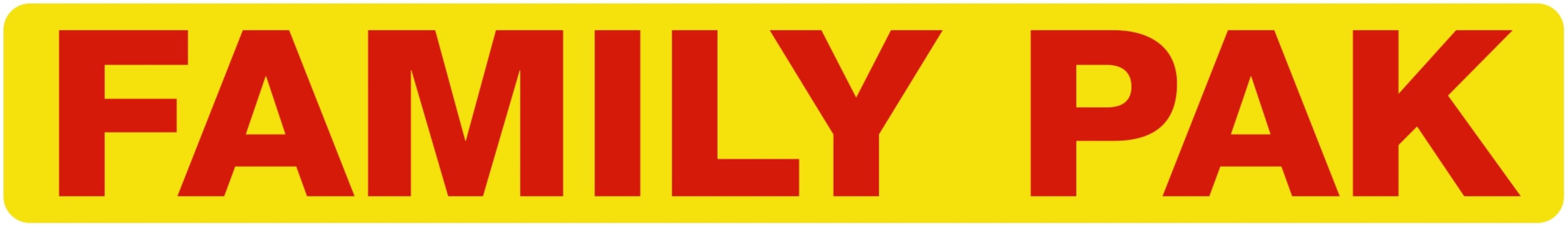 Family Pak Meat Value Family Label 1X7 IN Red Yellow 500 Count/Roll 10 Rolls/Case 5000 Count/Case