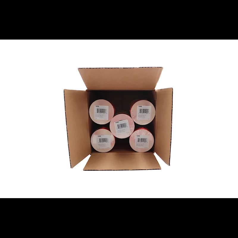 Excellent for Barbeque Meat Label 1.5X2 IN Black Fluorescent Red Wave 500 Count/Roll 20 Rolls/Case 10000 Count/Case
