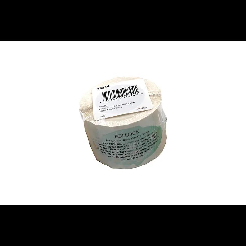 Pollock Meat Fish Recipe Label 1.75X3.125 IN Fish 4 Color Process 250 Count/Roll 12 Rolls/Case 3000 Count/Case