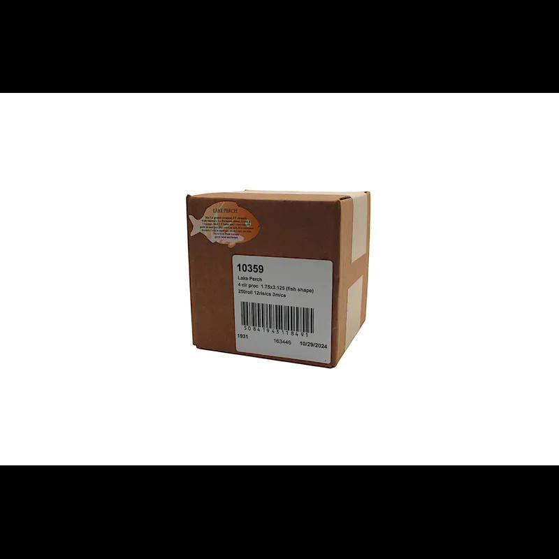 Lake Perch Meat Fish Recipe Label 1.75X3.125 IN Fish 4 Color Process 250 Count/Roll 12 Rolls/Case 3000 Count/Case