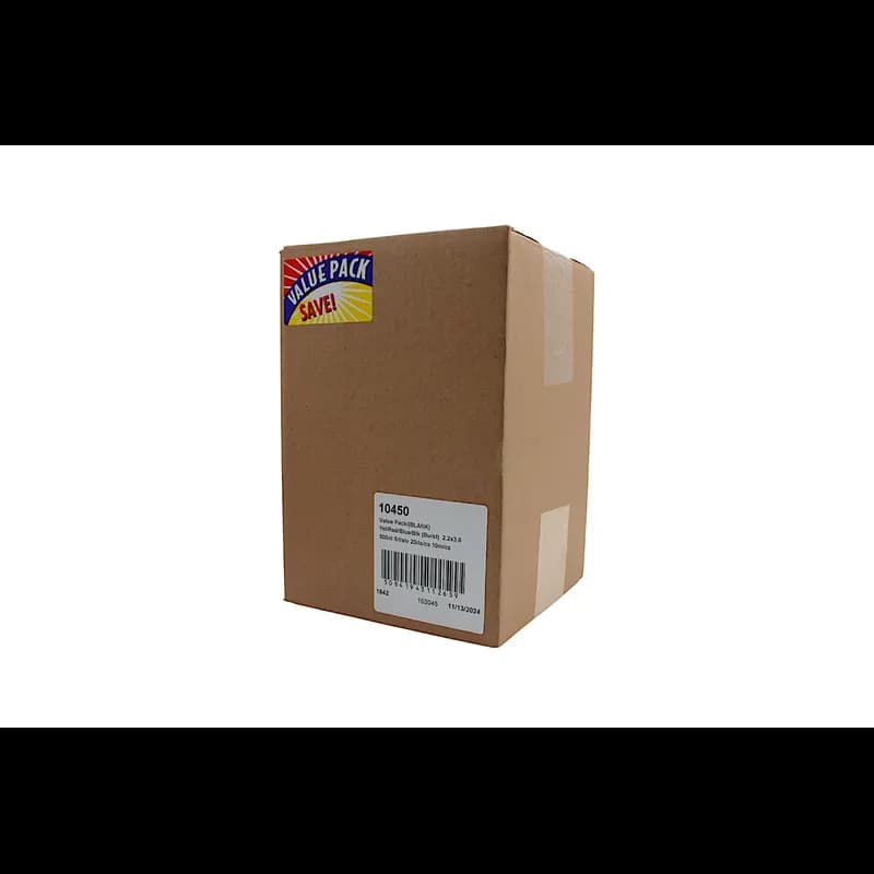 Value Pack Blank Meat Value Family Label 2.2X3.6 IN Yellow Red Blue Black Burst 500 Count/Roll 20 Rolls/Case