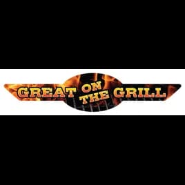 Great On The Grill Meat Grilling Label 0.875X4 IN Ribbon 4 Color Process 500 Count/Roll 15 Rolls/Case 7500 Count/Case