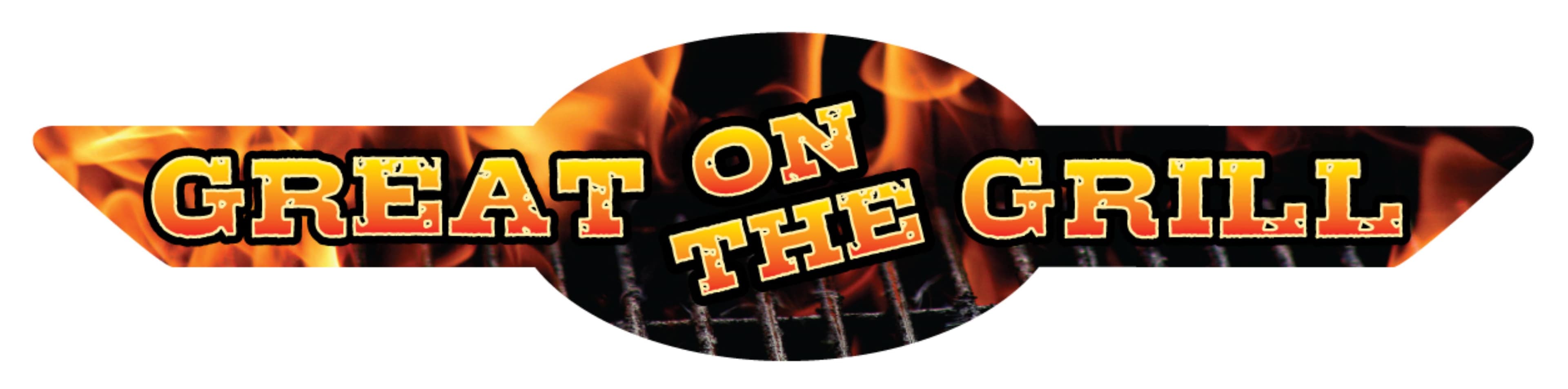 Great On The Grill Meat Grilling Label 0.875X4 IN Ribbon 4 Color Process 500 Count/Roll 15 Rolls/Case 7500 Count/Case
