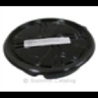 Take-Out Container Base & Lid Combo With Flat Lid 0 OZ 4 Compartment PET Black Clear Round 50/Case