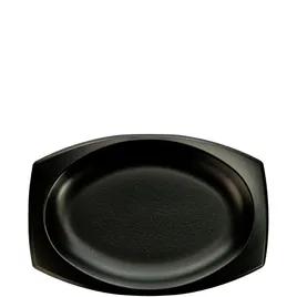 Dart® Quiet Classic® Serving Tray Base 9.75X6.625X0.796 IN XPS Black Oval 125 Count/Pack 4 Packs/Case 500 Count/Case