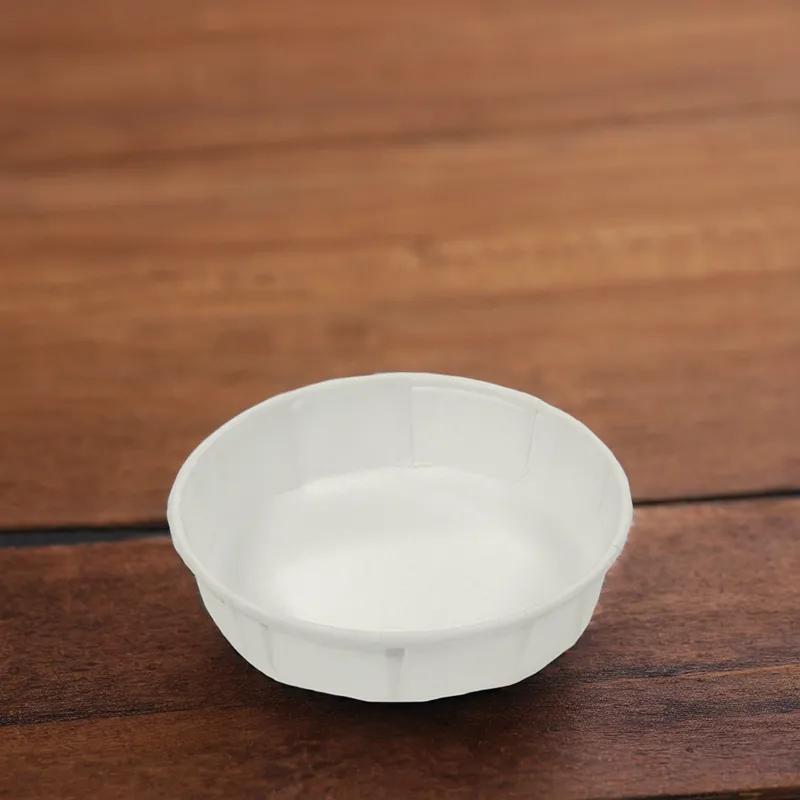 Souffle & Portion Cup 1 OZ Paper White 5000/Case