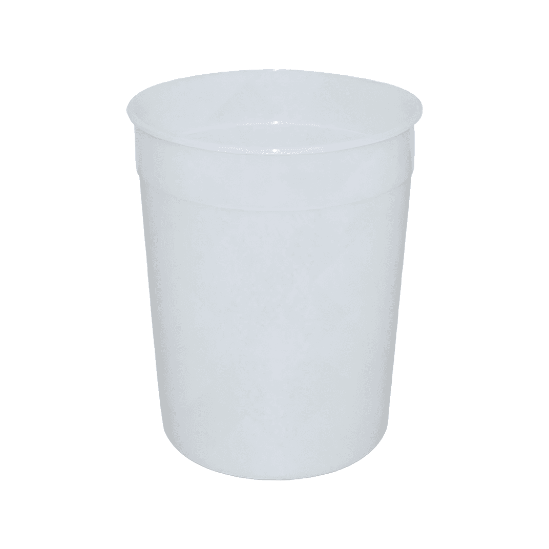 Bucket & Tub Base 128 OZ PP Translucent 100/Case