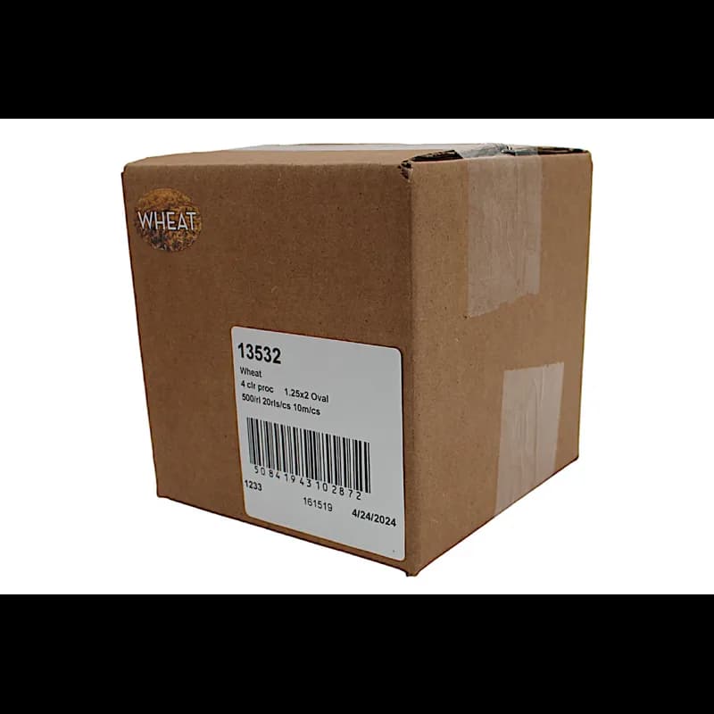 Wheat Bakery Flavor Label 1.25X2 IN Oval 4 Color Process 500 Count/Roll 20 Rolls/Case 10000 Count/Case