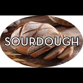 Sour Dough Bakery Flavor Label 1.25X2 IN Oval 4 Color Process 500 Count/Roll 5 Rolls/Sleeve