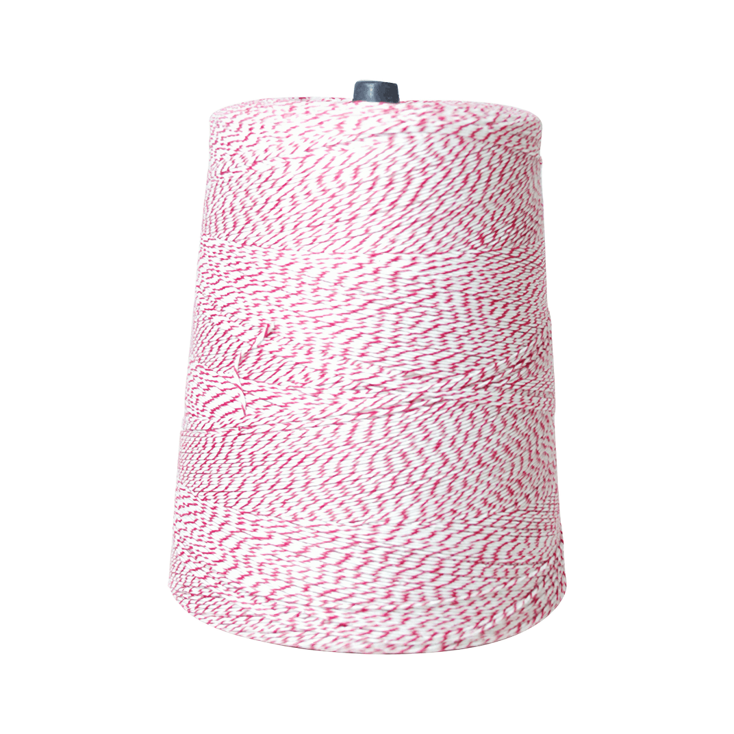 Twine 2 LB Red White Cotton 4PLY 1/Roll