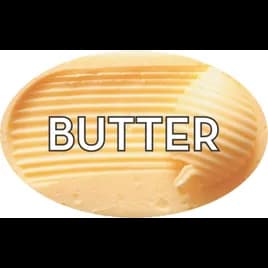 Butter Bakery Flavor Label 1.25X2 IN Oval 4 Color Process 500 Count/Roll 20 Rolls/Case 10000 Count/Case