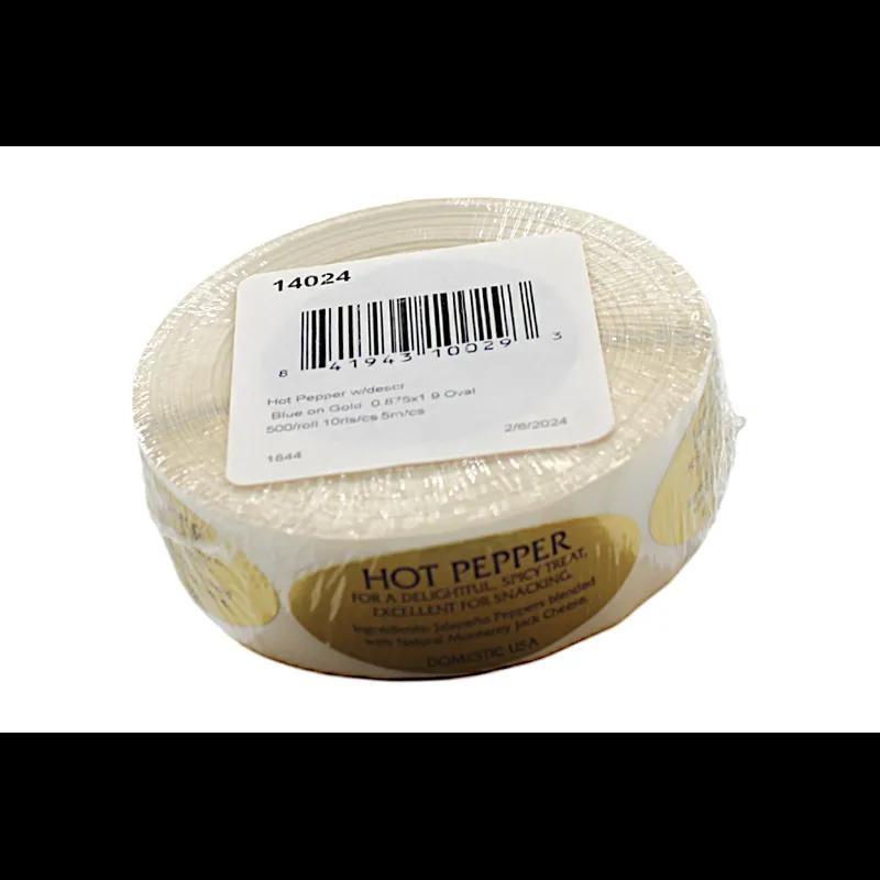Hot Pepper Label 1.9X0.875 IN 500/Roll