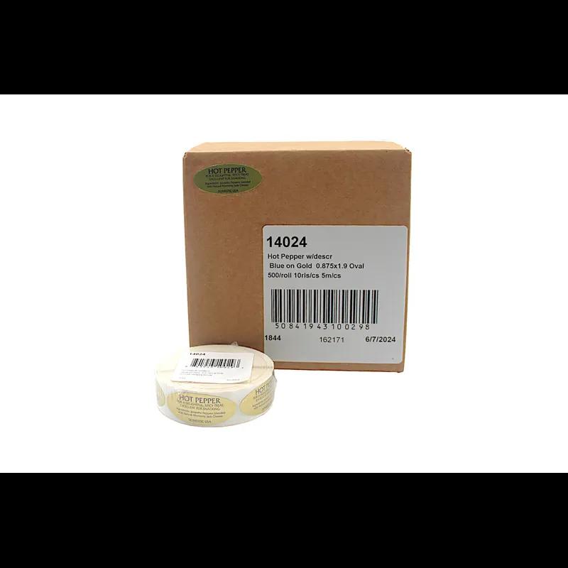 Hot Pepper Label 1.9X0.875 IN 500/Roll