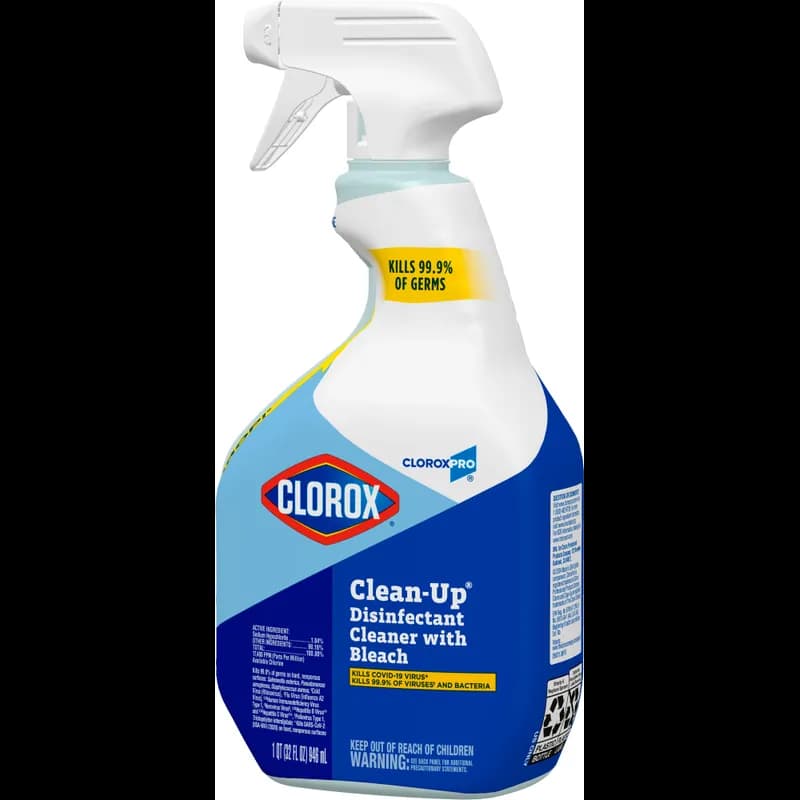 Clorox® Clean-Up® Disinfectant Cleaner 1 QT Multi Surface RTU Spray Bleach Antibacterial 9/Case