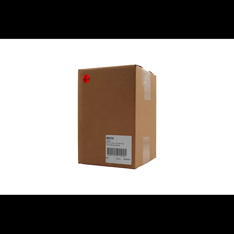 3/$5.00 Price Label 1.25 IN Black Fluorescent Red Circle 1000 Count/Roll 50 Rolls/Case 50000 Count/Case