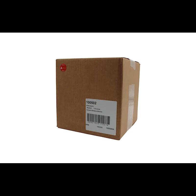 Mild Deli Label 1 IN Red Icon Circle UV 1000 Count/Roll 50 Rolls/Case 50000 Count/Case