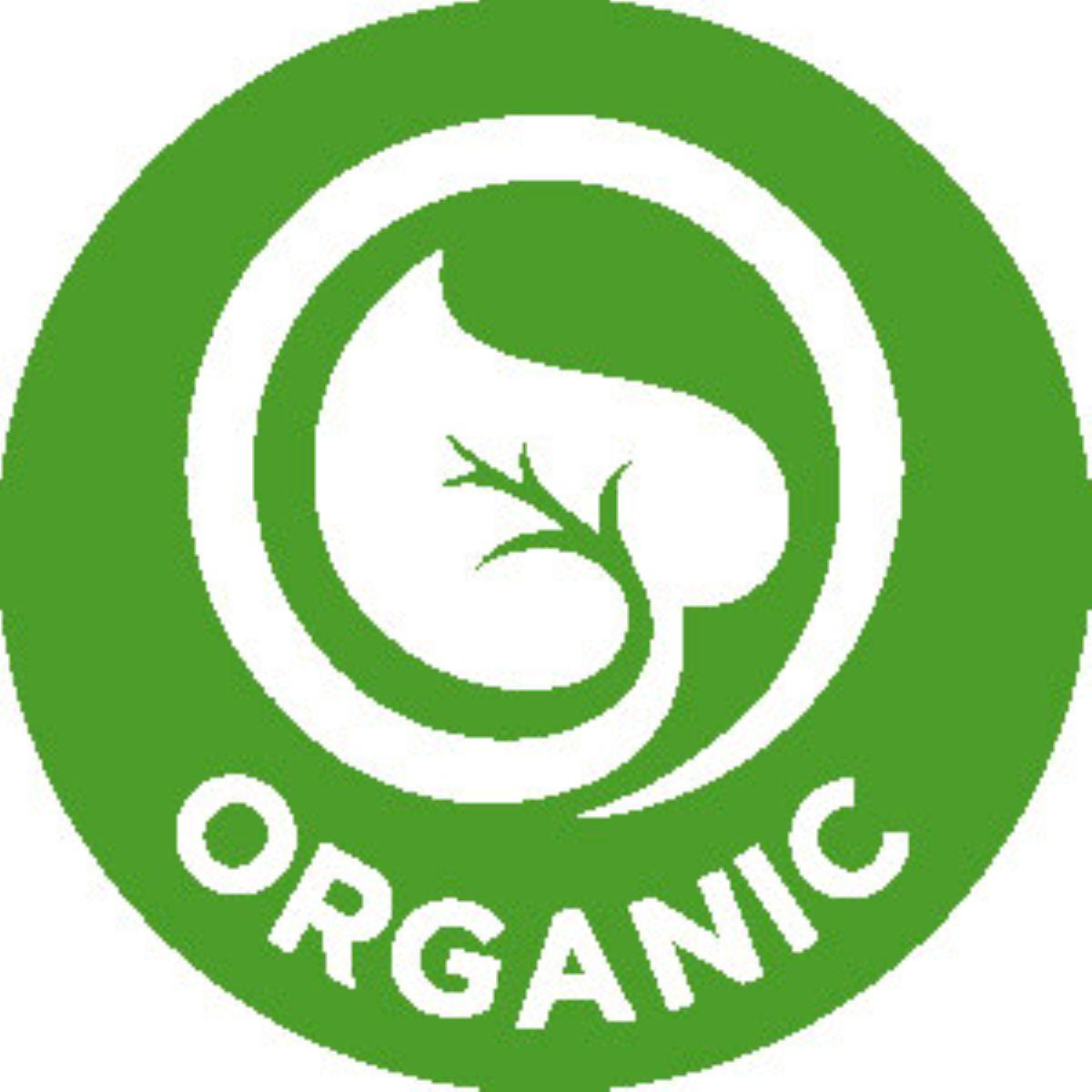 Organic Produce Label 1 IN Green Icon Circle UV 1000 Count/Roll 50 Rolls/Case 50000 Count/Case