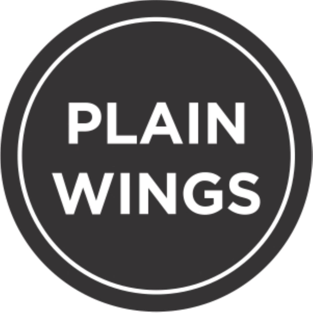 Plain Wings Deli Label 1 IN Black Icon Circle UV 1000 Count/Roll 50 Rolls/Case 50000 Count/Case