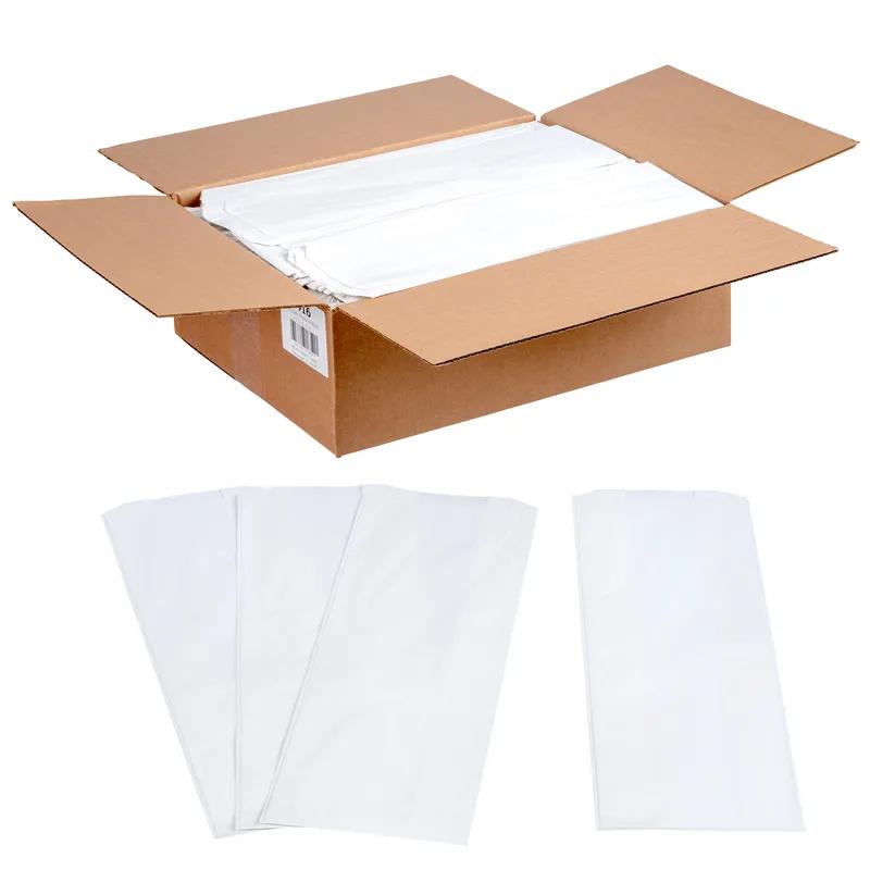 Bread Bag 6X3.5X18 IN Paper White Plain Waxed 1000/Case