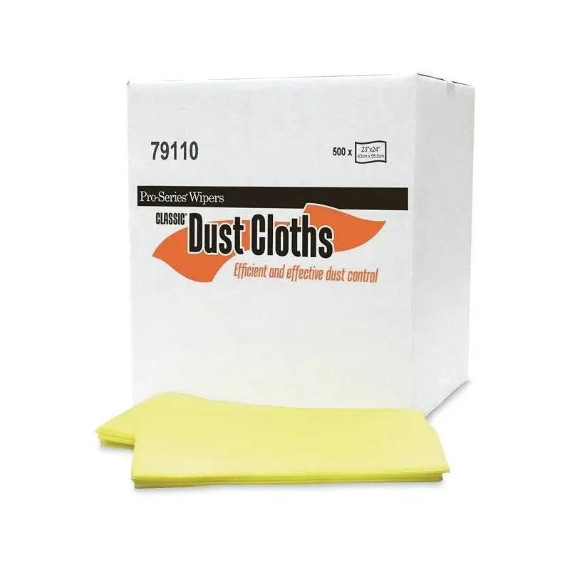 Dust Cloth 24X24 IN Yellow 1/4 Fold Treated 500/Case