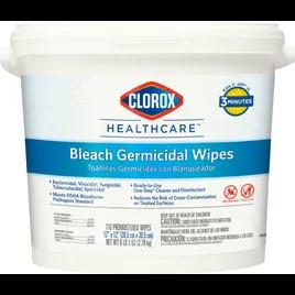 Clorox Healthcare® Bleach Germicidal Unscented One-Step Disinfectant Multi Surface Wipe 110 Count/Pack 2 Packs/Case