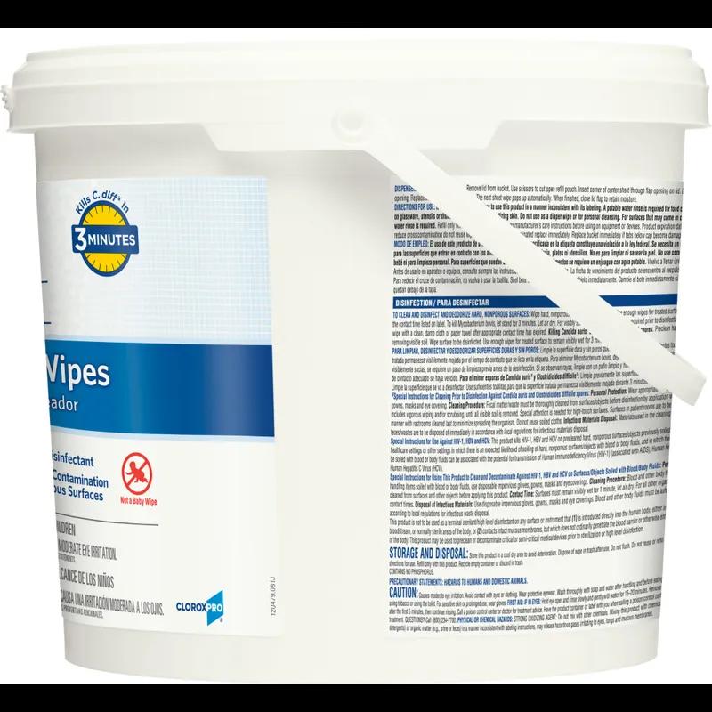 Clorox Healthcare® Bleach Germicidal Unscented One-Step Disinfectant Multi Surface Wipe 110 Count/Pack 2 Packs/Case