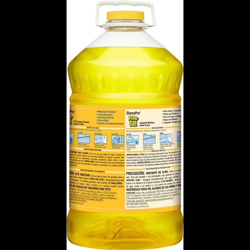 Pine-Sol® Lemon Fresh All Purpose Cleaner Deodorizer 1.125 GAL Multi Surface Concentrate Screw Cap 3/Case