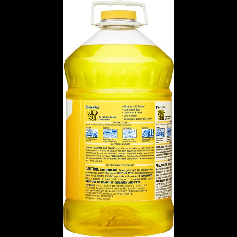 Pine-Sol® Lemon Fresh All Purpose Cleaner Deodorizer 1.125 GAL Multi Surface Concentrate Screw Cap 3/Case