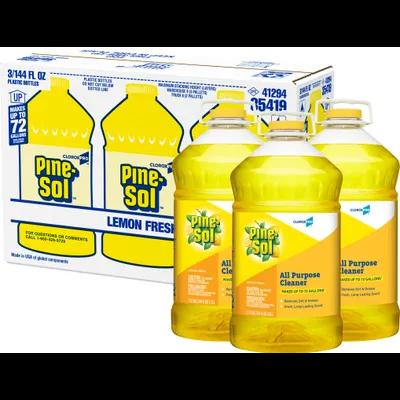 Pine-Sol® Lemon Fresh All Purpose Cleaner Deodorizer 1.125 GAL Multi Surface Concentrate Screw Cap 3/Case