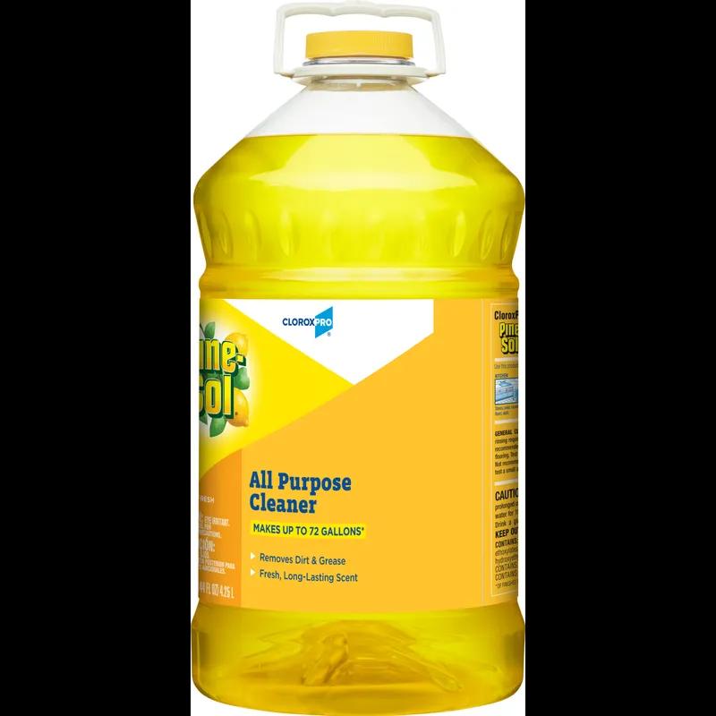 Pine-Sol® Lemon Fresh All Purpose Cleaner Deodorizer 1.125 GAL Multi Surface Concentrate Screw Cap 3/Case