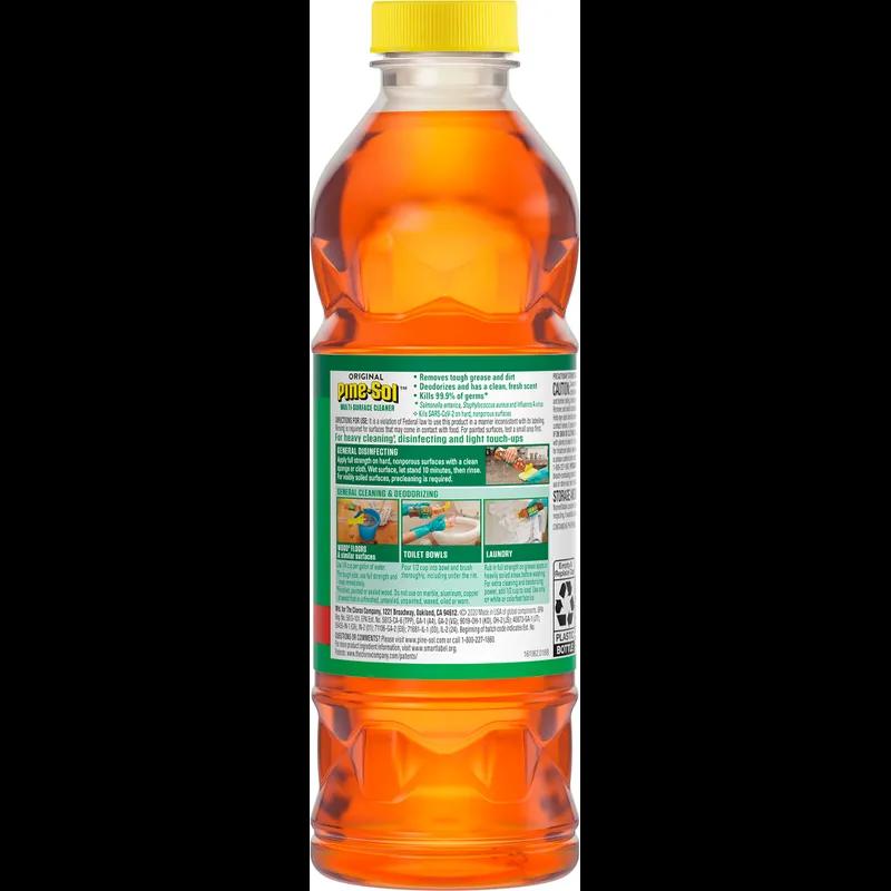 Pine-Sol® Pine All Purpose Cleaner Deodorizer 24 FLOZ Multi Surface Concentrate Antibacterial 12/Case