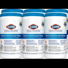 Clorox Healthcare® Bleach Germicidal Unscented One-Step Disinfectant Multi Surface Wipe 70 Count/Pack 6 Packs/Case