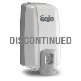 GOJO® NXT SPACE SAVER® Soap Dispenser Liquid 1000 mL Dove Gray Push Style Wall Mount For NXT 1000 1/Each