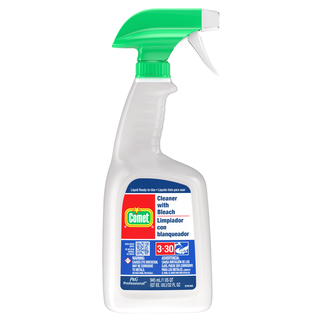 Comet All Purpose Cleaner Detergent 32 FLOZ Multi Surface RTU Bleach 8/Case