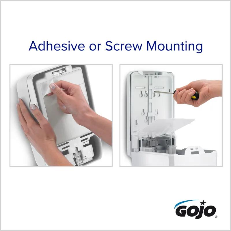 GOJO® FMX-20 Soap Dispenser Foam 2000 mL 11.66X6.5X4.68 IN White Gray Push Style Surface Mount 1/Each