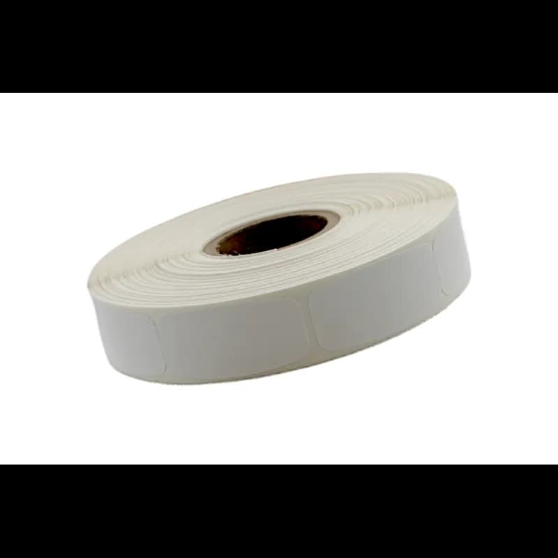 Blank Write In Label 0.625X1.25 IN White Short Oval Write On 1000 Count/Roll 60 Rolls/Case 60000 Count/Case