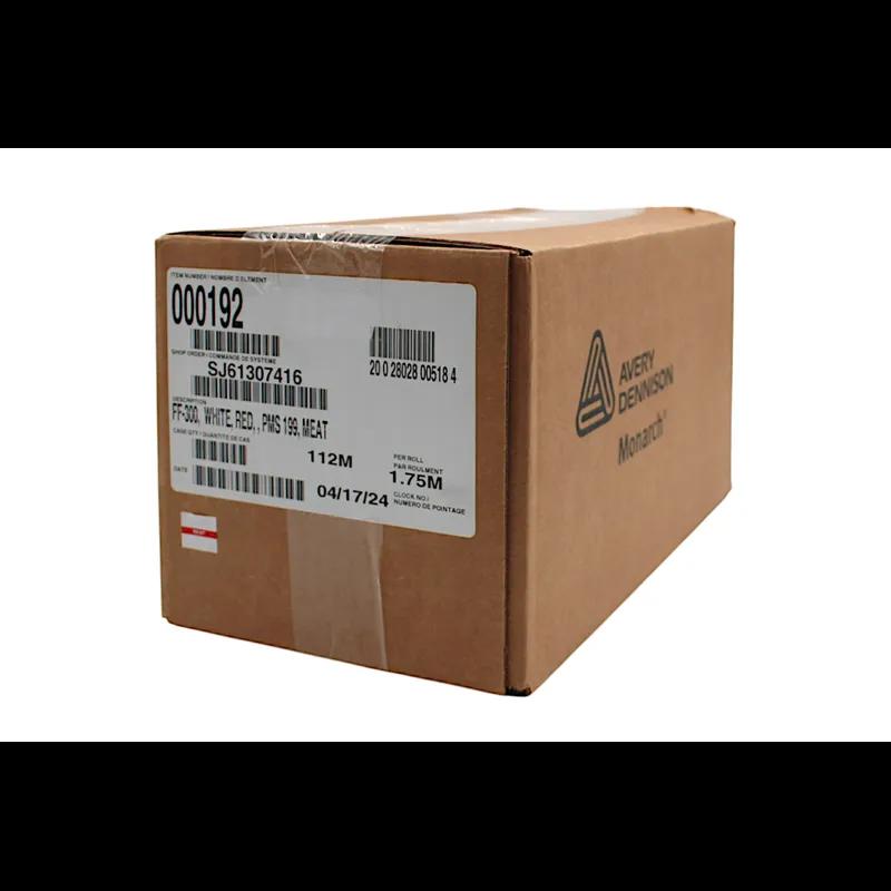 Monarch 1136/FF-300 Meat Gun Label 0.647X0.78 IN Red White Reverse Print 14000/Pack