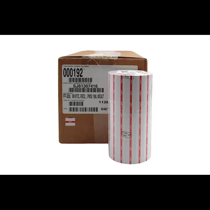 Monarch 1136/FF-300 Meat Gun Label 0.647X0.78 IN Red White Reverse Print 14000/Pack