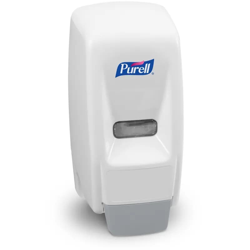 Purell® Hand Sanitizer Dispenser 800 mL 5.68X5X11.13 IN White Push Style Surface Mount Bag-in-Box For Accent 800 1/Each